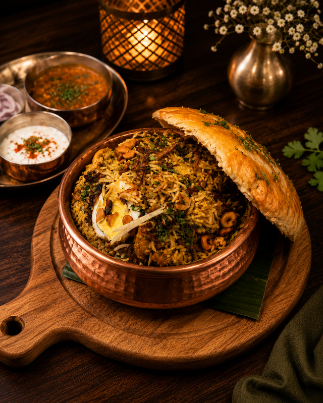 Goat Biryani.